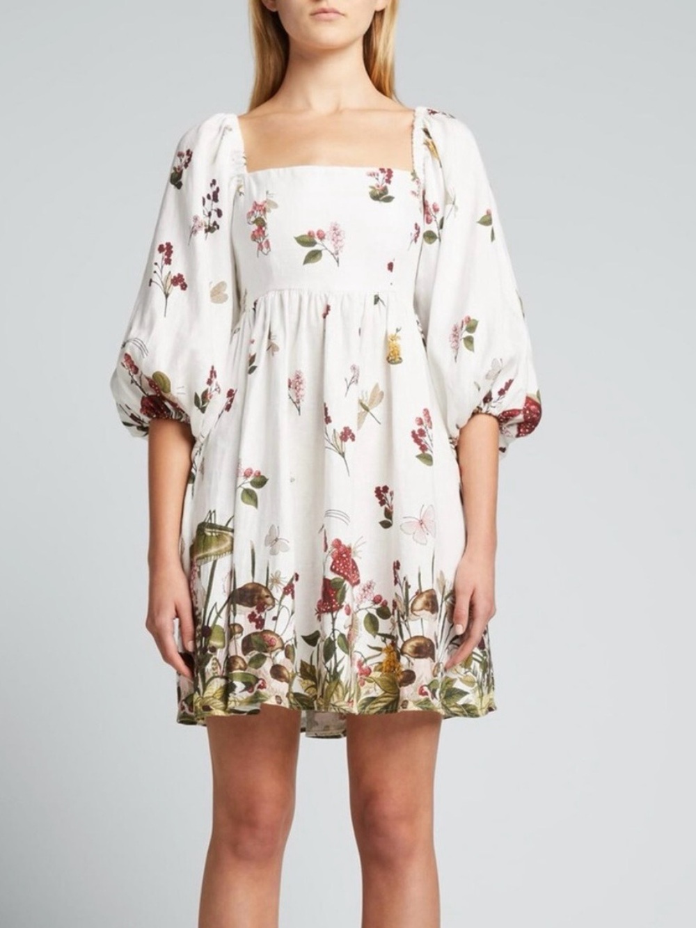 Cara Cara White Floral Mini Dress